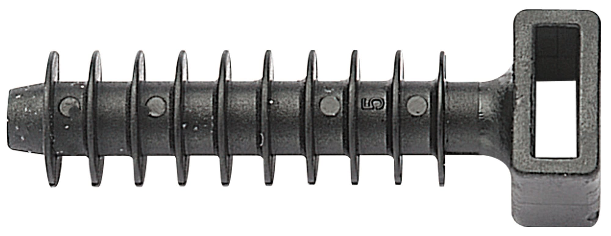 ELEMATIC SPIT - ITP5458 SUPPORTO A TASSELLO PA 6 NERO 10X43,5X9,