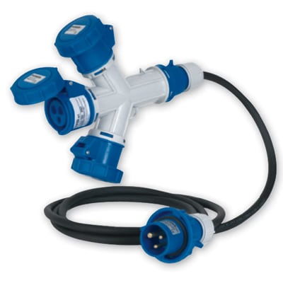 MASTER SRL - MST24MP3317 MOLTIPL.3 USCITE 2P+T 16A 240V IP67 C/CA