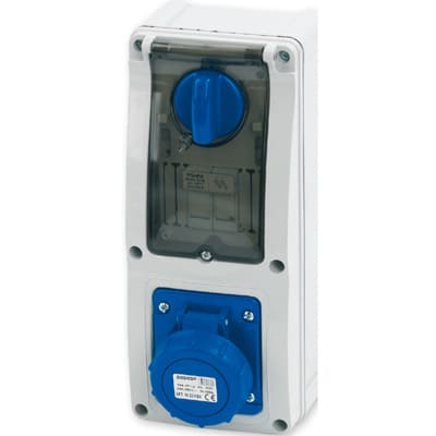 MASTER SRL - MST24PIF5501 PR.INT.2P+T 16A 230V 6H BLU IP67 C/SCA