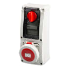 MASTER SRL MST24PIF6604 PR.INT.3P+N+T 32A 380V6HROSSA IP66/67 SC