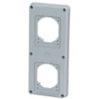 MASTER SRL MST24S4008 FLANGIA PER 2 PRESE INCASSO 16/32A