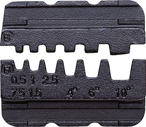 INTERCABLE SRL - INR25024 MATRICE PER TUBETTI TERMINALI 0,5-2,5-4-