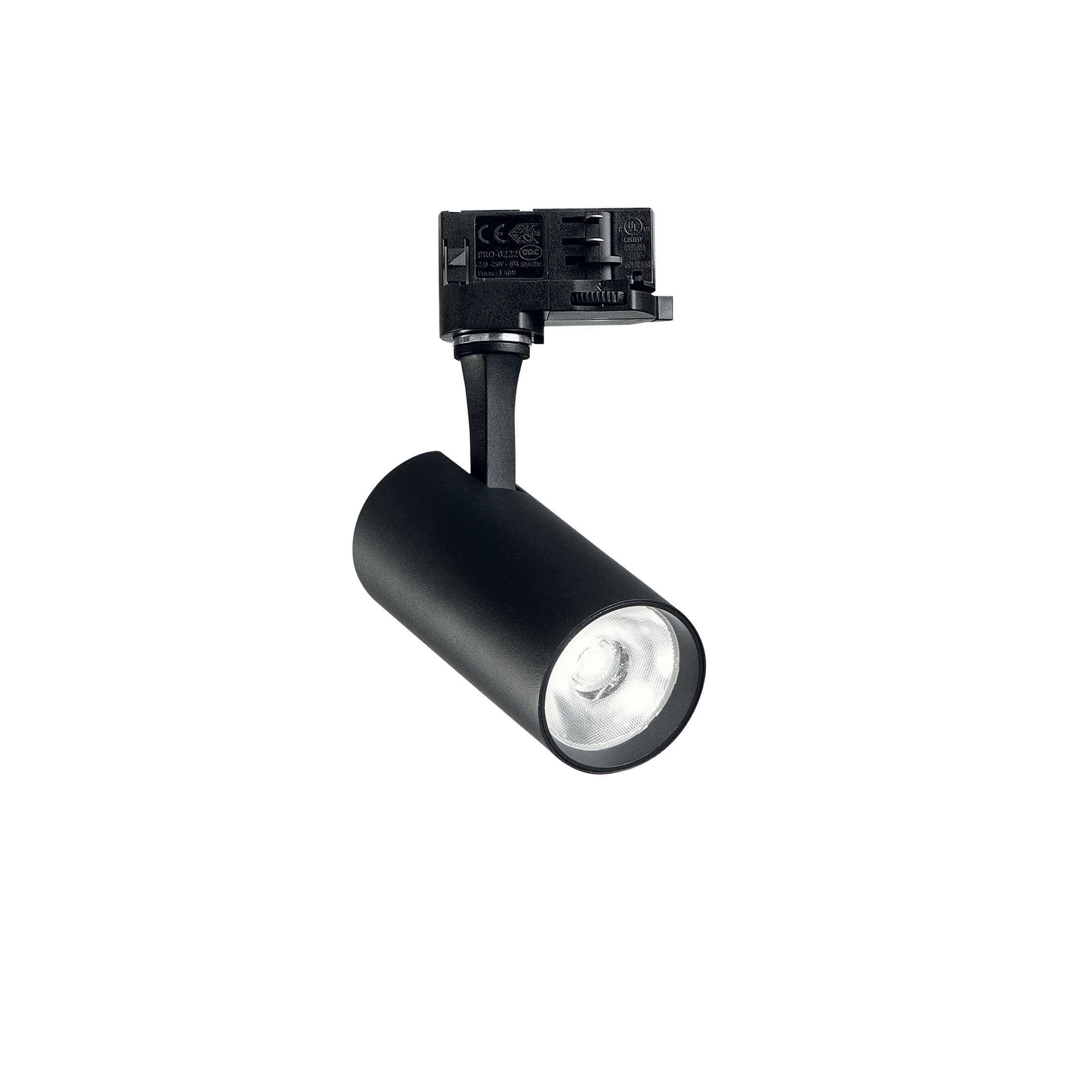 IDEAL LUX SRL IUX250427 FOX TR 3-PHASE 15W CRI80 3000K ON-OFF BK