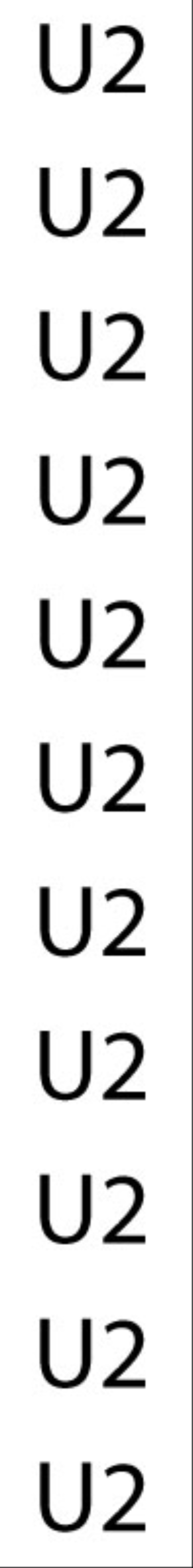CEMBRE SPA CEM25109-U2 STRISCE SEGNACAVO ANS 8X65 MM. SIGLA U2