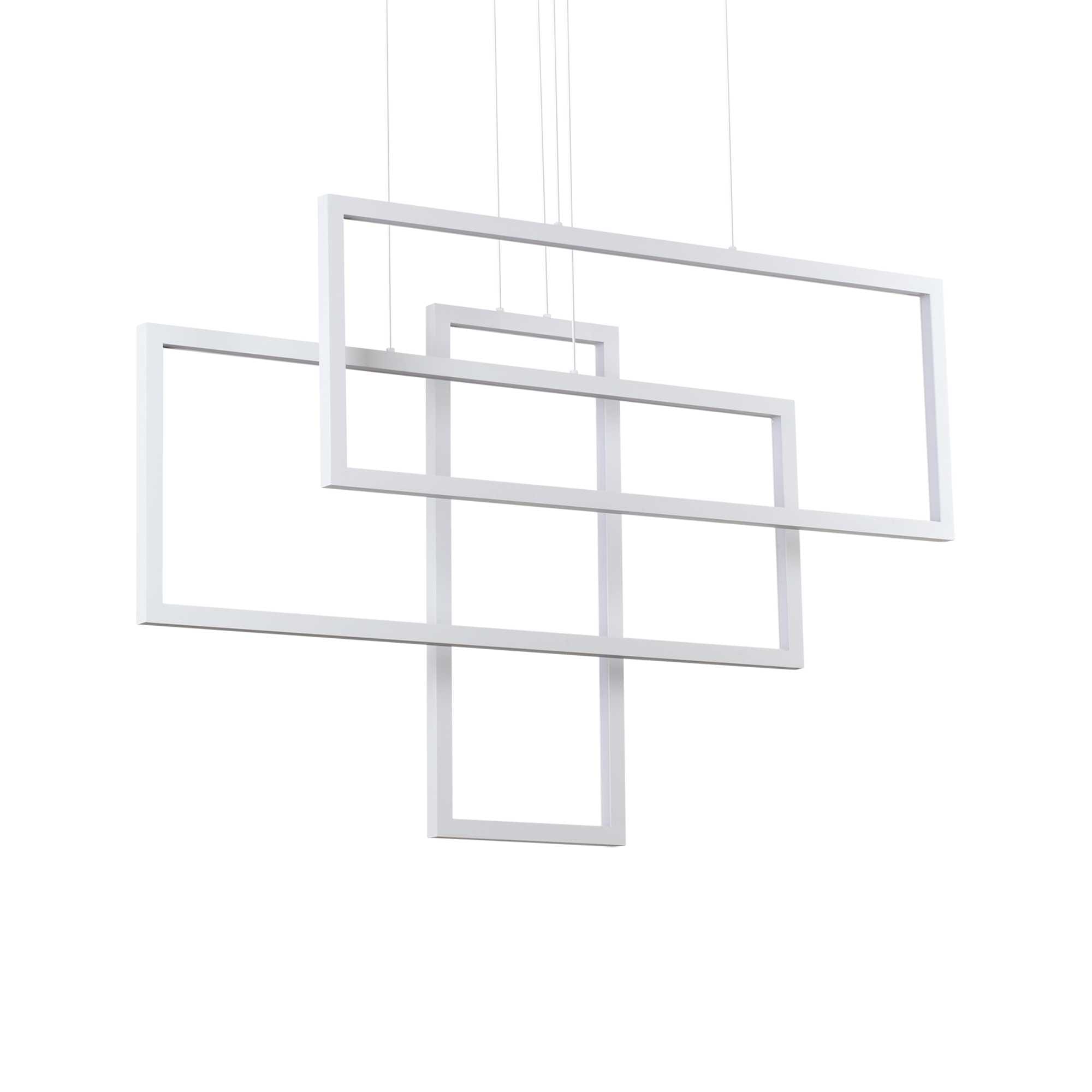 IDEAL LUX SRL - IUX253589 FRAME SP RETTANGOLO BIANCO 3000K
