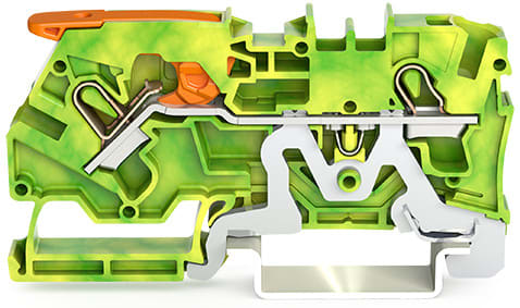 WAGO ITALIA SRL WAG2104-1207 MORSETTO DI TERRA PER 2 CONDUTTORI CON L