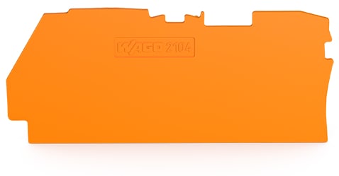 WAGO ITALIA SRL WAG2104-1292 PIASTRA TERMINALE INTERMEDIA SPESSORE 1M