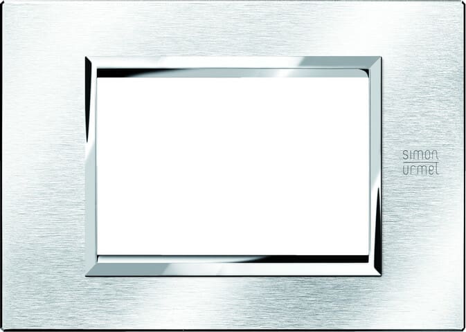 URMET SPA UTD13903.CS PLACCA ALU CROMO SPAZZ 3M