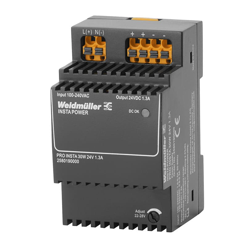 WEIDMULLER WEI2580190000 PRO INSTA 30W 24V 1.3A