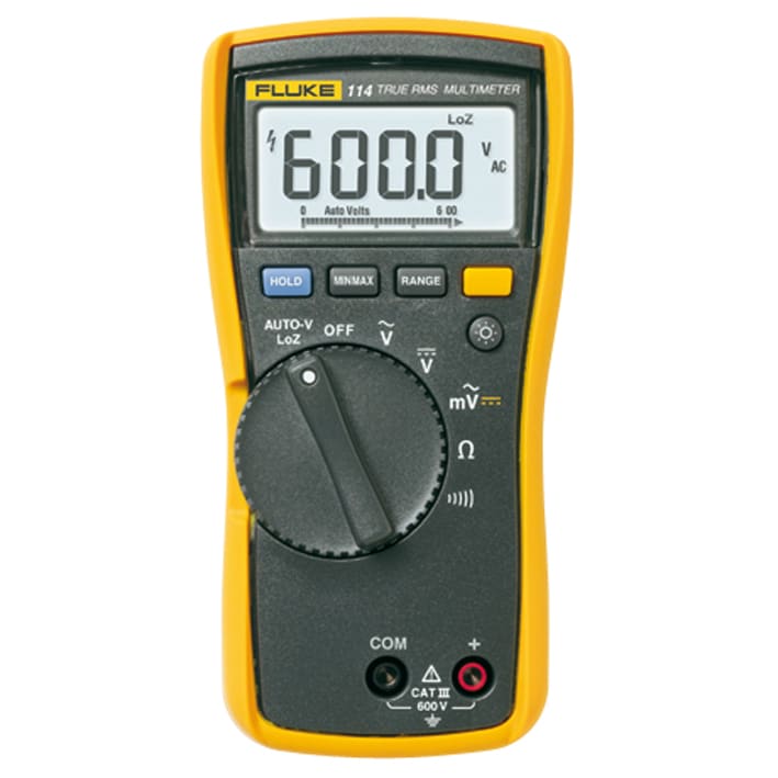FLUKE ITALIA SRL FLK2583552 114 MULTIMETRO TRMS, 600V, AC/DC, 6000PT