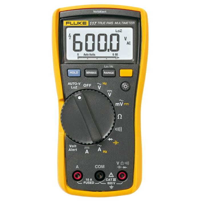 FLUKE ITALIA SRL FLK2583647 117 MULTIMETRO TRMS, 600V, 10A AC/DC,LOZ