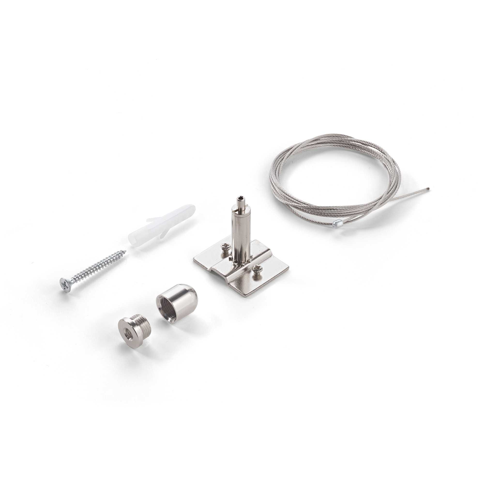 IDEAL LUX SRL IUX259376 EGO KIT PENDANT ONLY STEEL CABLE 2 MT BK