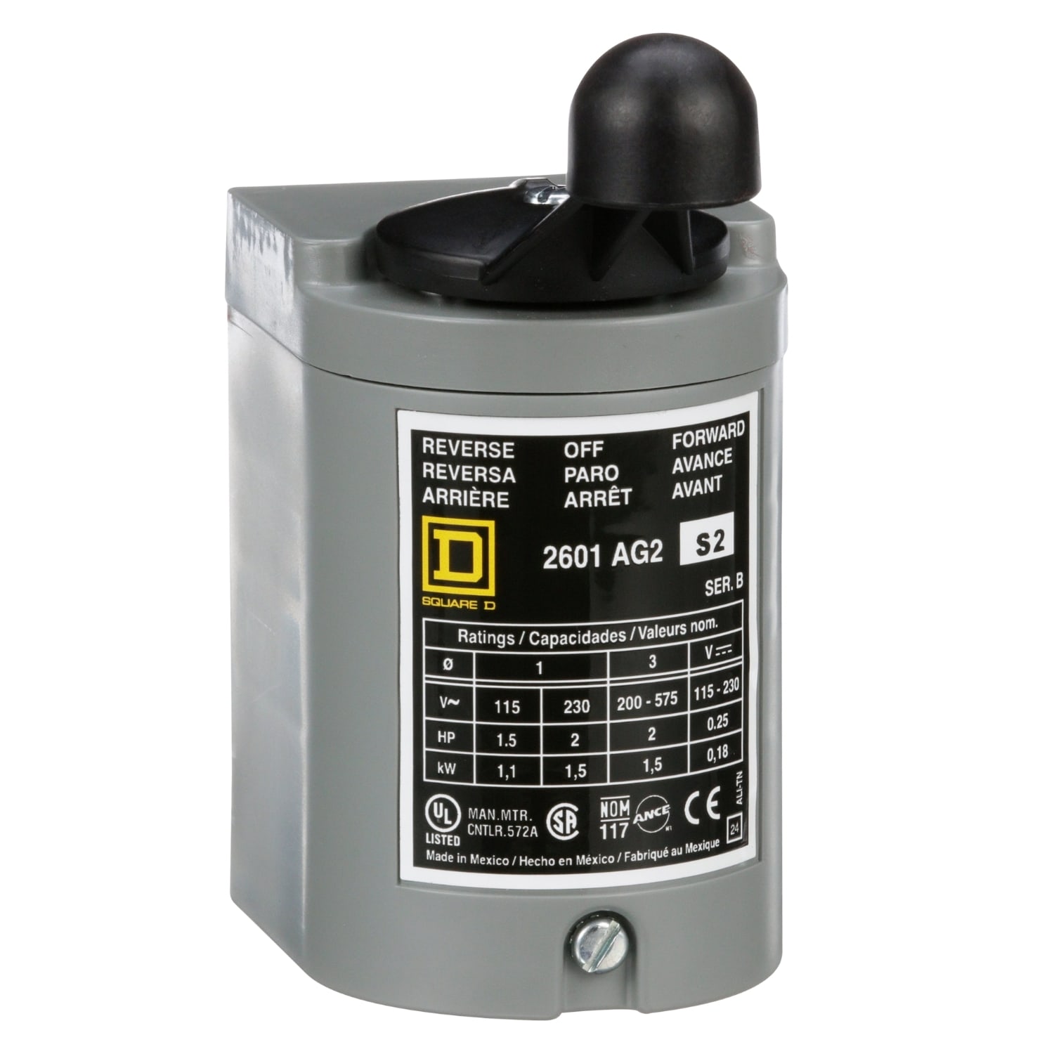 SCHNEIDER ELECTRIC - SNR2601AG2S2 Interruttore a tamburo reversibili