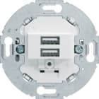 BERKER BRK260219 PR.USB DOPPIA 230V 3A BI.PSUPPORTO TONDO
