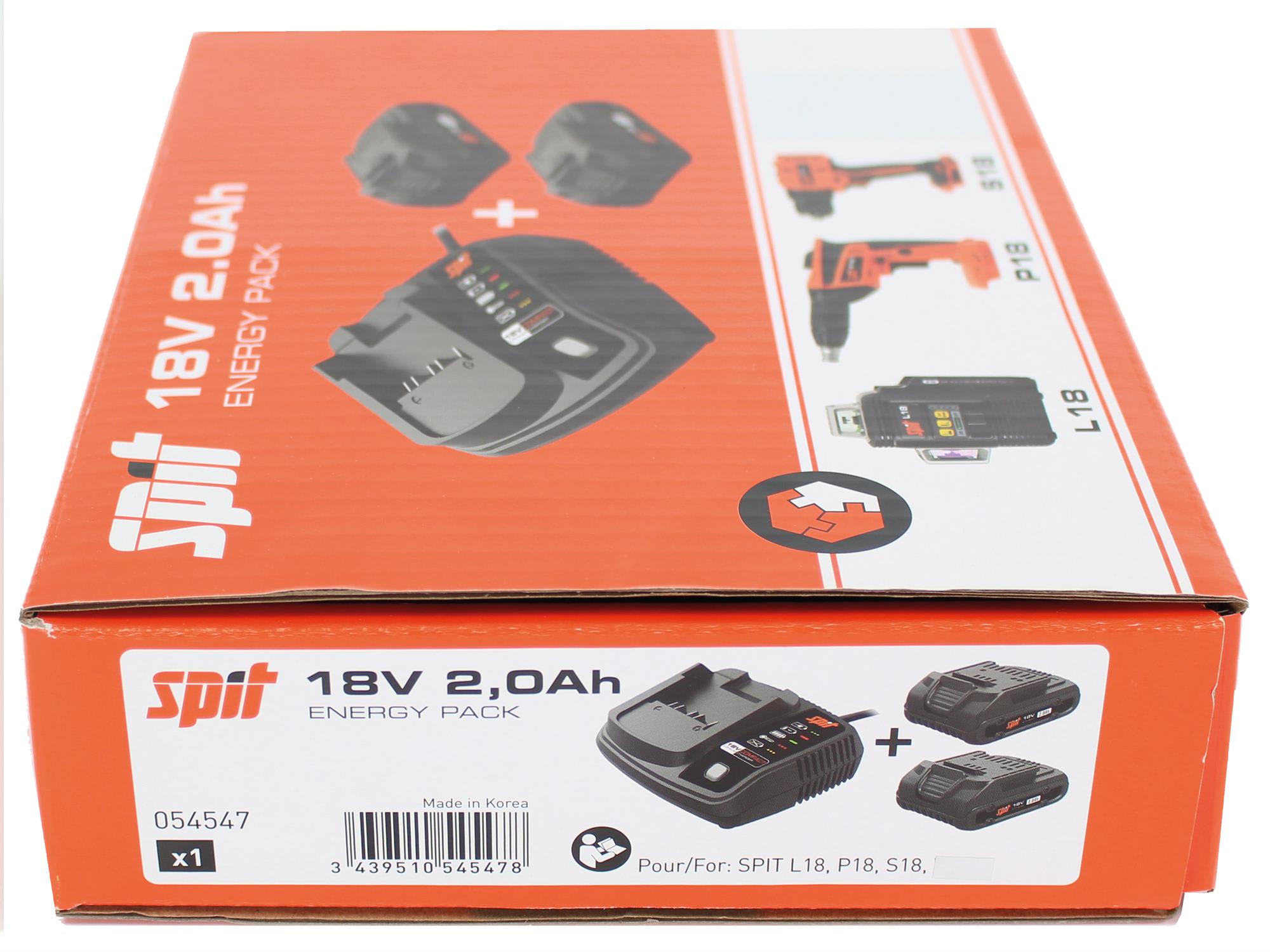 ELEMATIC SPIT - ITP054547 ENERGY PACK 18V-2 AH LI