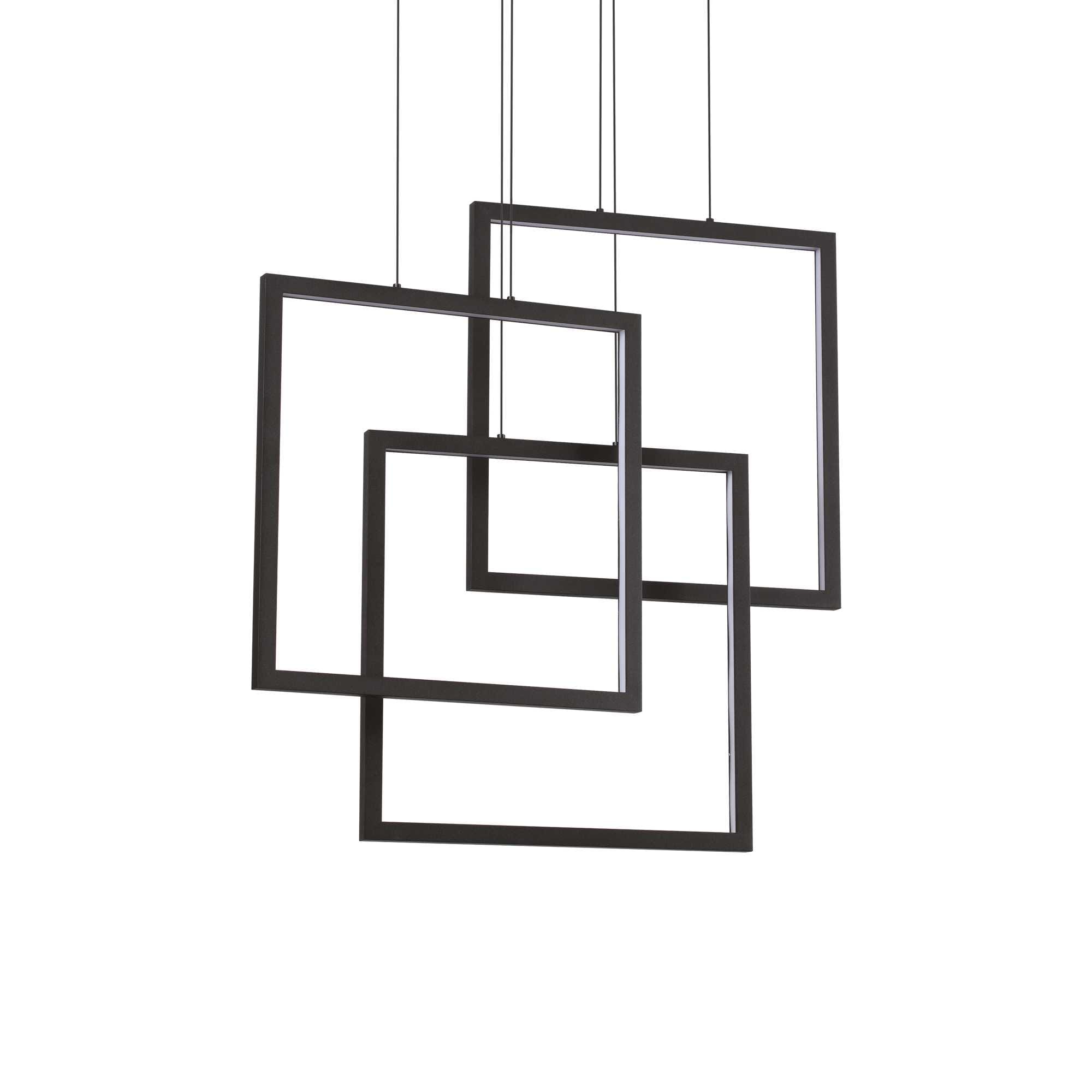 IDEAL LUX SRL IUX269375 FRAME SP QUADRATO NERO 3000K