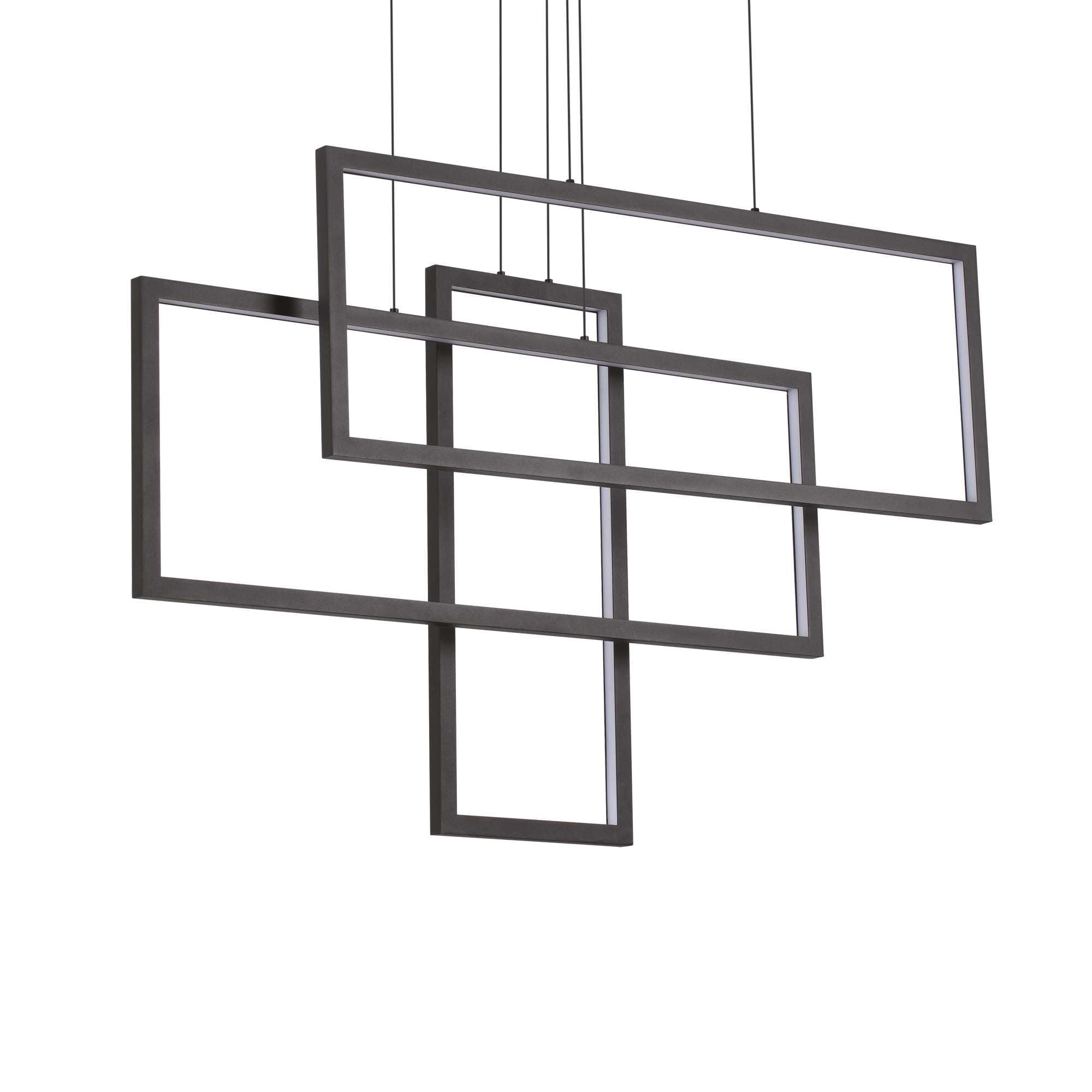 IDEAL LUX SRL IUX269382 FRAME SP RETTANGOLO NERO 3000K