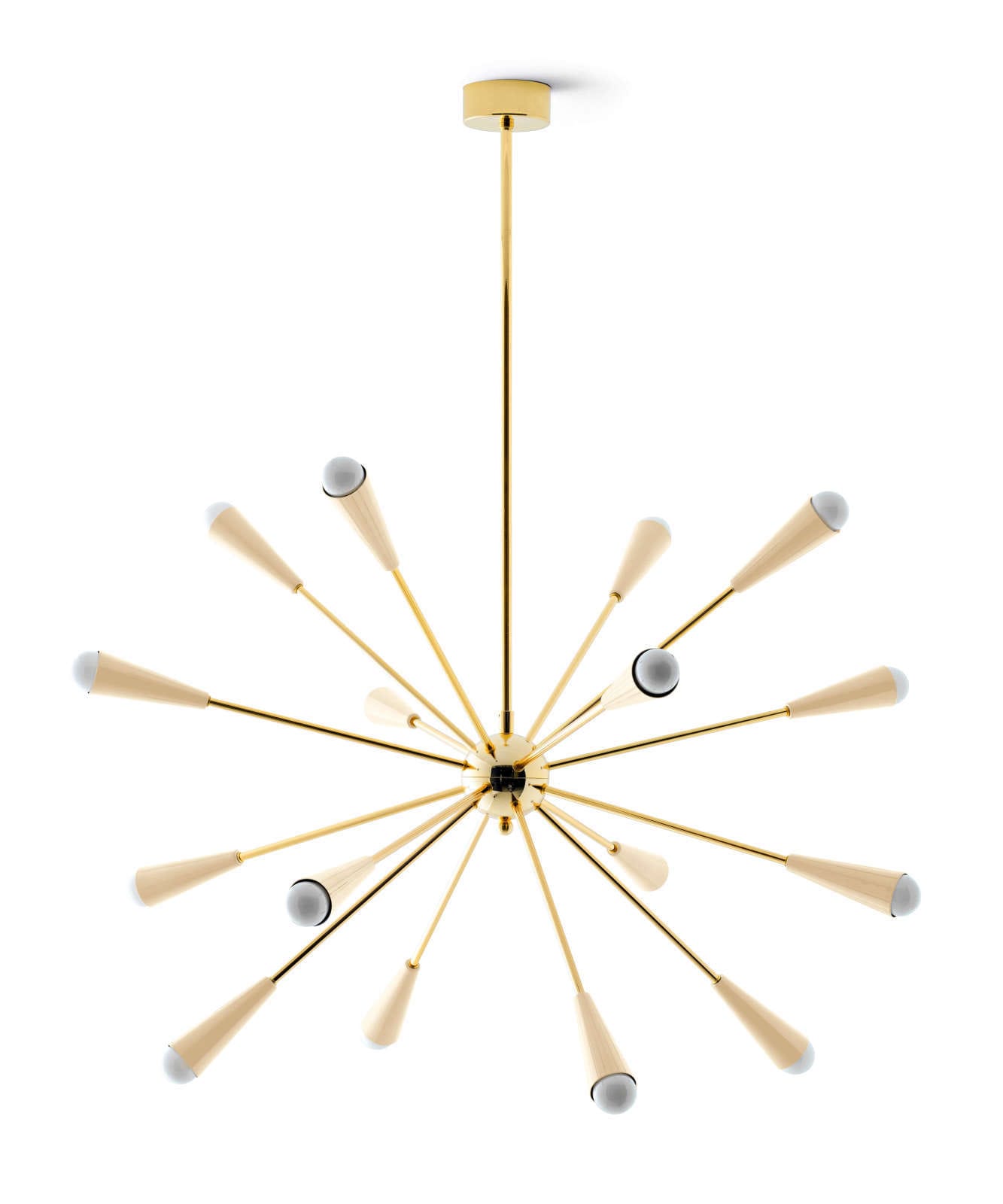 LINEA LIGHT-STILNOVO SNV9591 SPUTNIK SOSP.16XE14 OTTONE D/AVORIO
