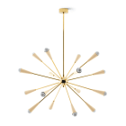 LINEA LIGHT-STILNOVO SNV9591 SPUTNIK SOSP.16XE14 OTTONE D/AVORIO