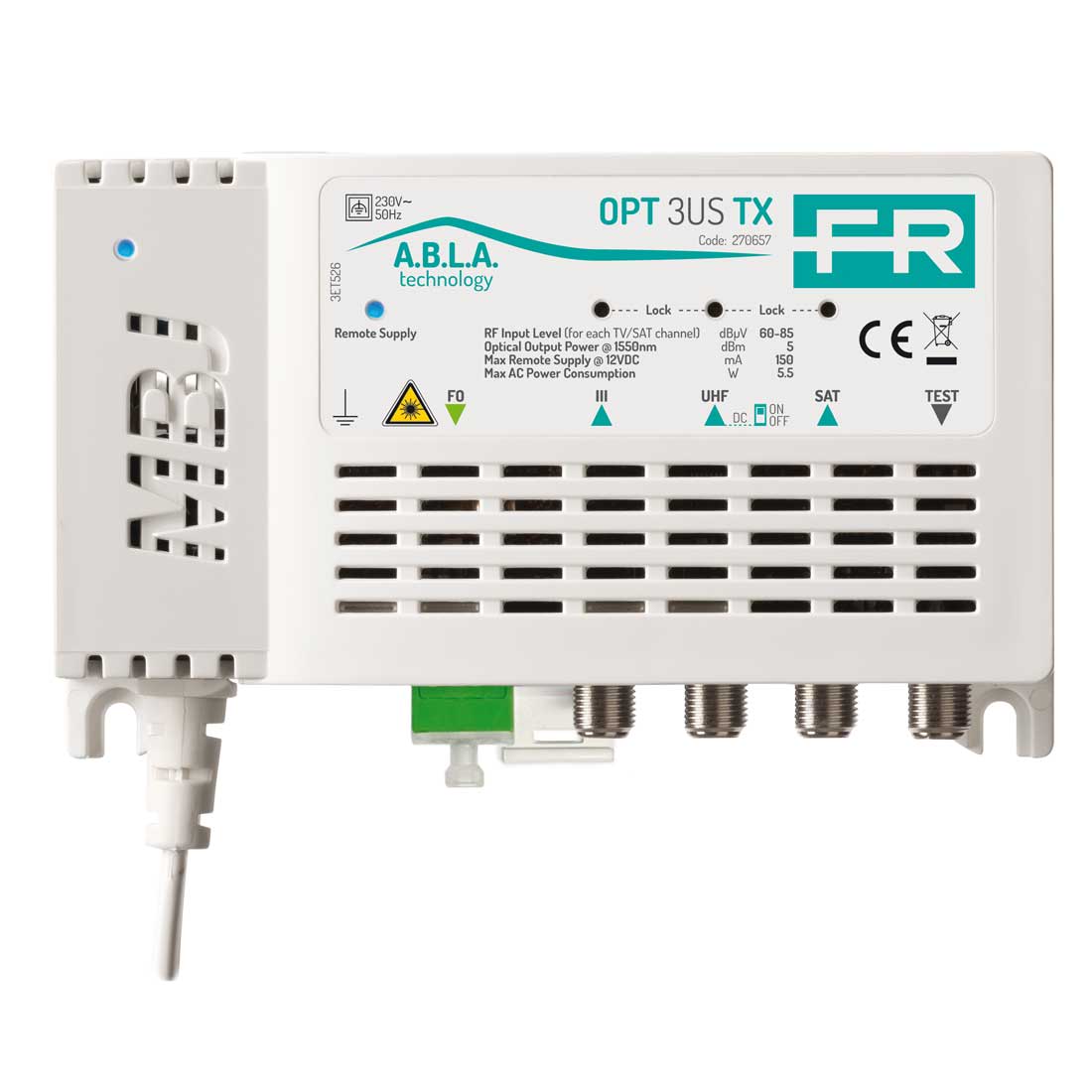 FRACARRO - FRA270657 OPT 3US TX OPT-MBJ-TX 3I 3,U,SAT