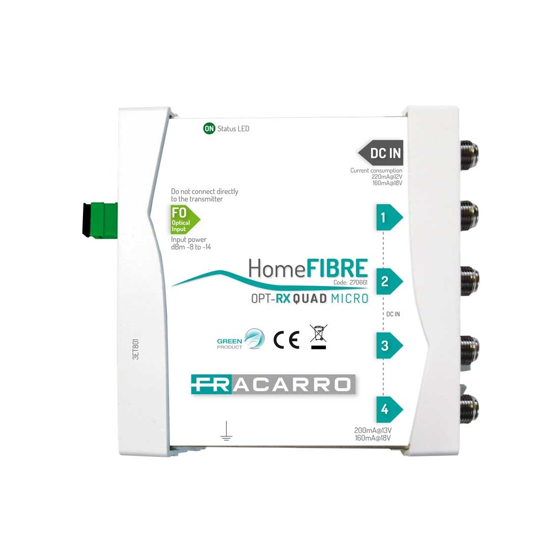 FRACARRO FRA270661 OPTRX QD MICRO RX OTTICO INDOOR UNIV