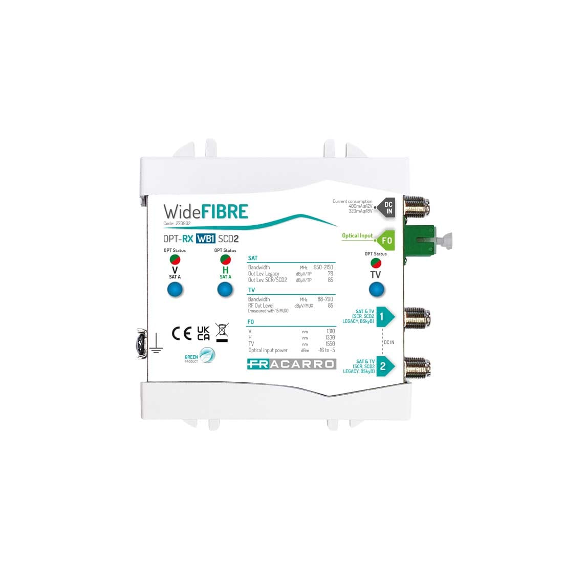 FRACARRO FRA270902 OPT-RX WB1 SCD2 RX OTTICO WIDE SCD2/DSCR
