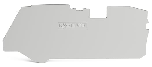 WAGO ITALIA SRL - WAG2110-1291 PIASTRA TERMINALE E INTERMEDIA SPESSA 1