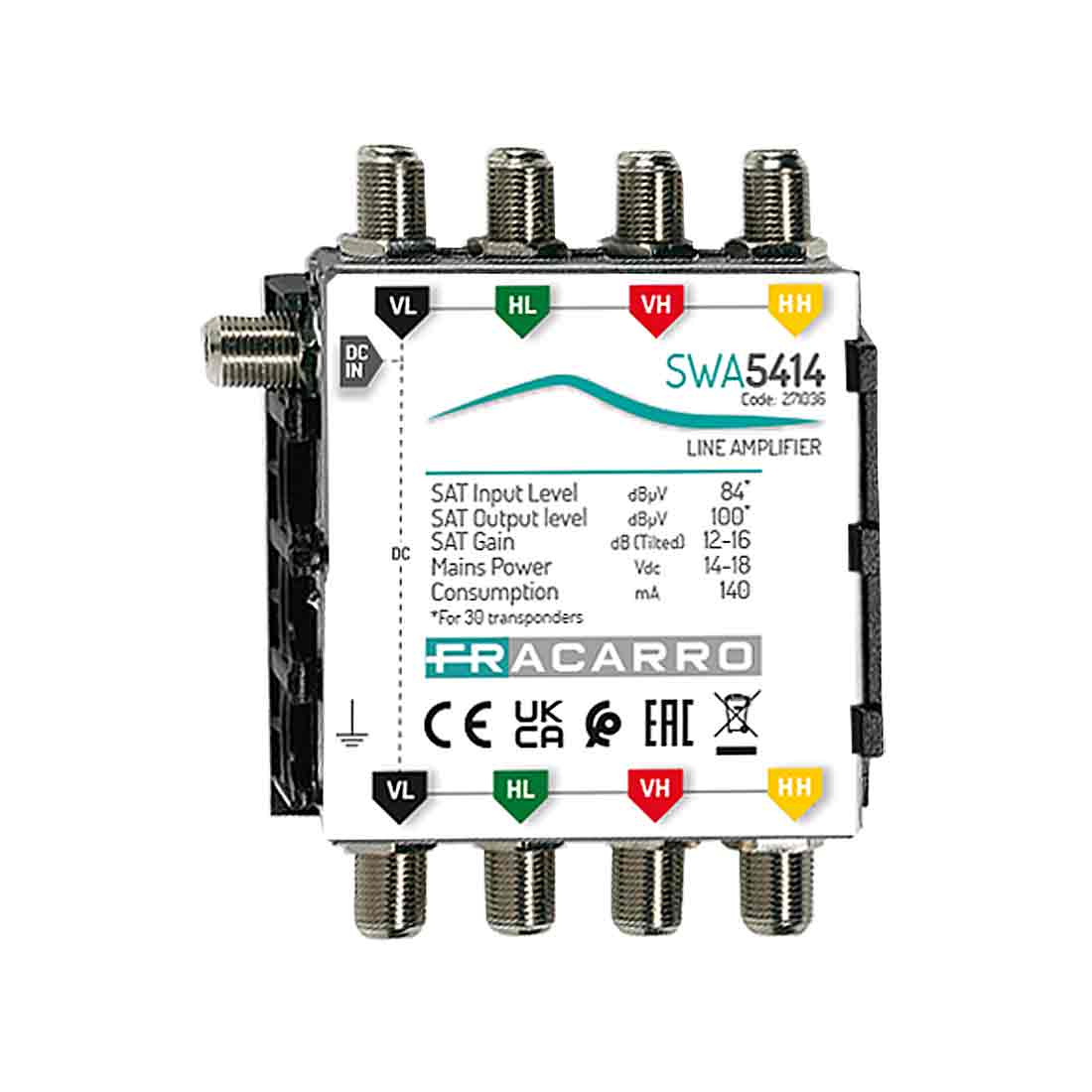 FRACARRO - FRA271036 SWA5414 AMPLIFICATORE LINEA SAT