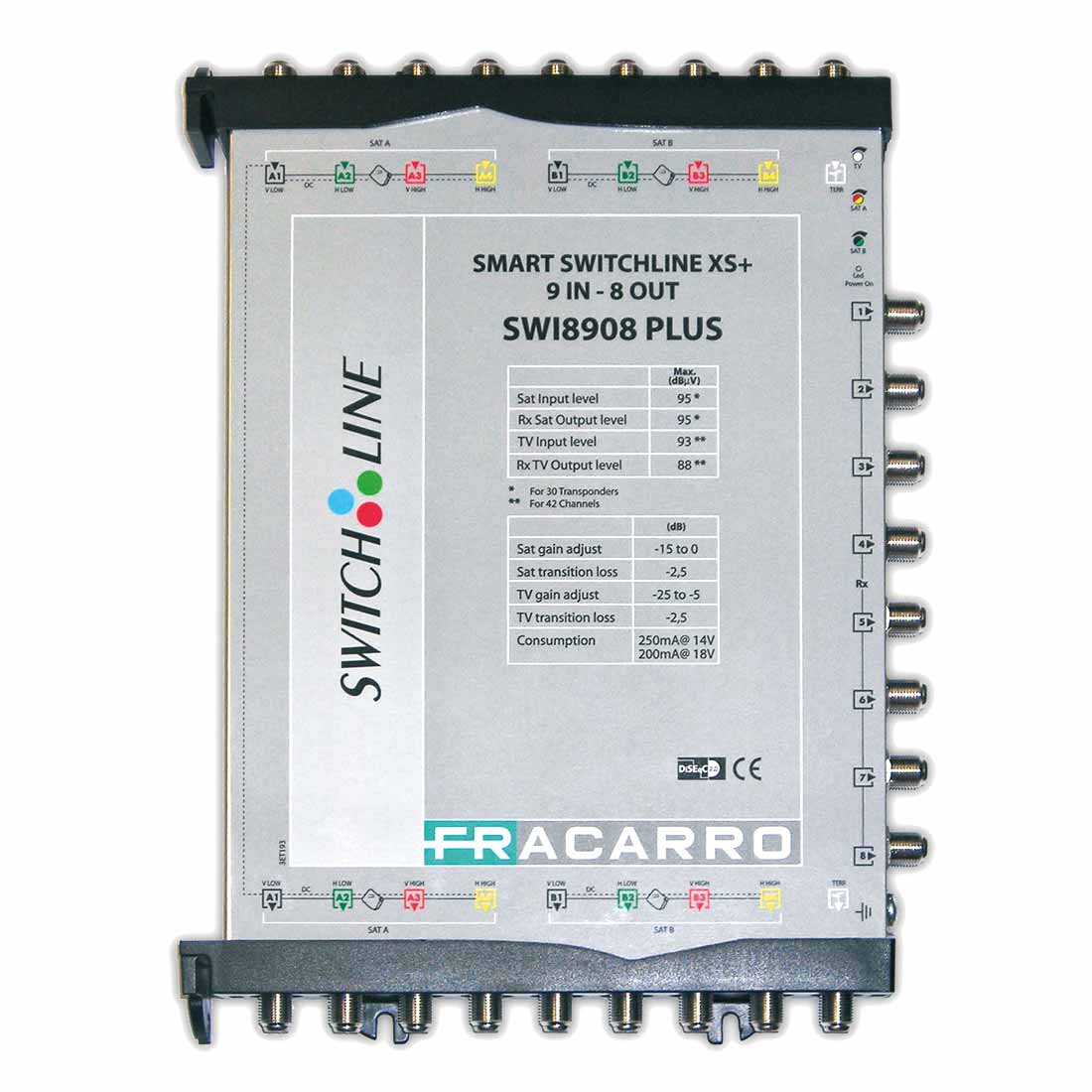 FRACARRO - FRA271067 SWI8908PLUS MSW XS9+ 9IN 8OUT