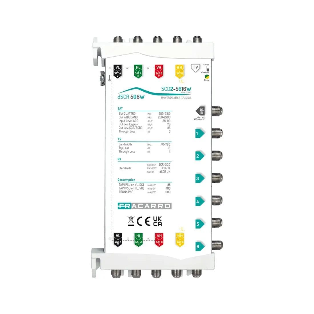 FRACARRO FRA271183 SCD2-5616W MSW SCD2 5IN WB 6OUT FVM