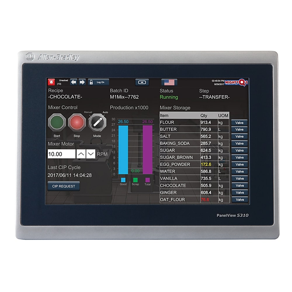 ROCKWELL AUTOMATION RCK2713P-T7WD1 PANELVIEW 5310 GRAPHIC TERMINAL
