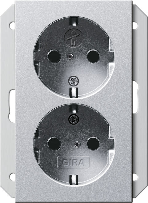 GIRA - GIR273526 SCHUKO 2f SH f. UP-Dose 1,5f System 55 F