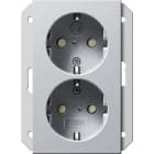 GIRA GGI273526 DOP.SCHUKO SP P. SCATOLA IN 1,5-M SYSTEM