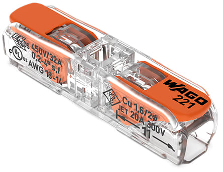WAGO ITALIA SRL WAG221-2411 CONNETTORE DI GIUNZIONE IN LINEA CON LEV