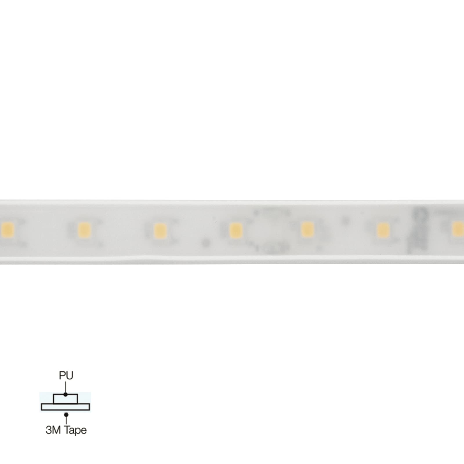 LINEA LIGHT (ILED) ILDC00122WHWDI PU_C+ BA 5M 24V 70LED/M RA90 3000K