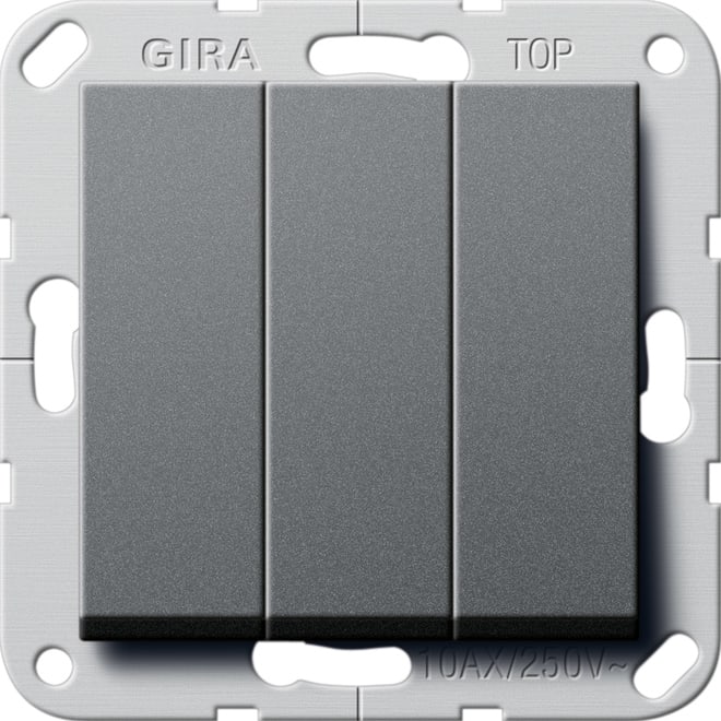 GIRA GIR284428 Wipptaster BS 3f Schliesser System 55 An