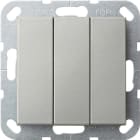 GIRA GGI2844600 PS.BASC. BS 3-M CON.NO SYSTEM 55 ACCIAIO