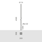 SIMES SPA - SMVS.2845.01 PALO D.76 FLA.H.4,5M F.T.+PORT. BIA