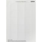 GIRA GGI287002 FOGLIO DICITURE 51 X 51 MM ACCESSORI BNC