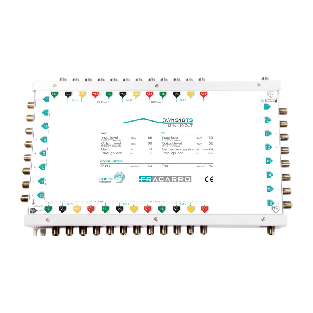 FRACARRO FRA287369 SWI1712TS MSW CAS 17IN 12OU TV A/P