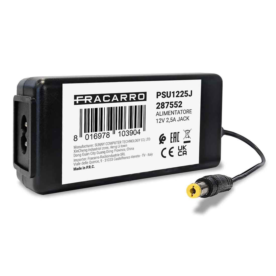 FRACARRO FRA287552 PSU1225J ALIMENTAT.12V 2,5A JACK