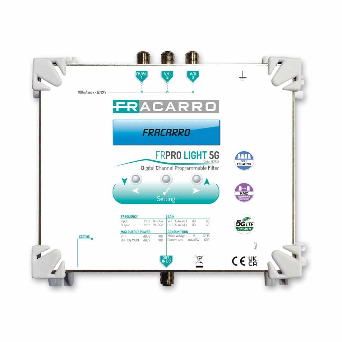 FRACARRO - FRA287629 FRPRO LIGHT 5G CENTR. TV PROGR. 3IN 108