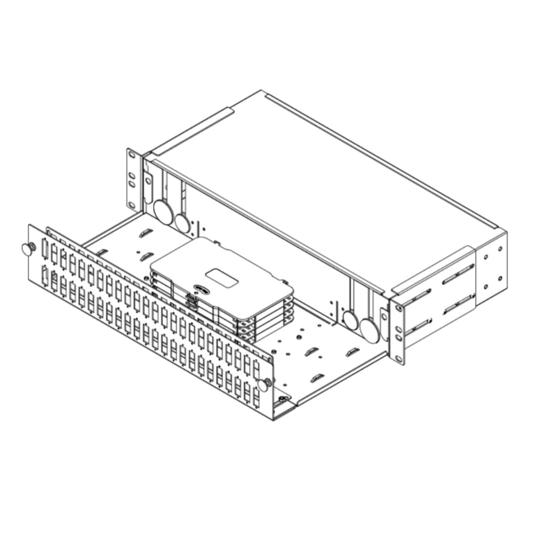 FRACARRO FRA287757 OPB48IR CASSETTO RACK 48P 2U