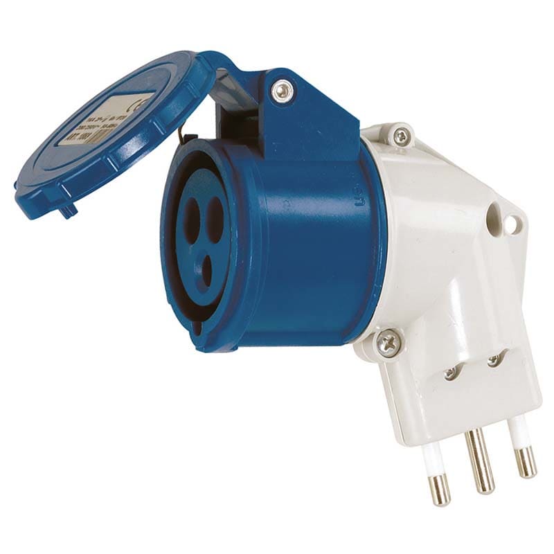 ELCART DISTRIBUTION ERT280322500 ADATTATORE SP.ITALIA/PRESA CEE
