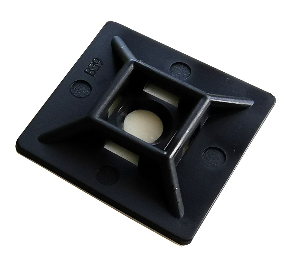 TRADEFORCE TDM0004490004 BASETTA ADESIVA NERA 28X28MM 100PZ