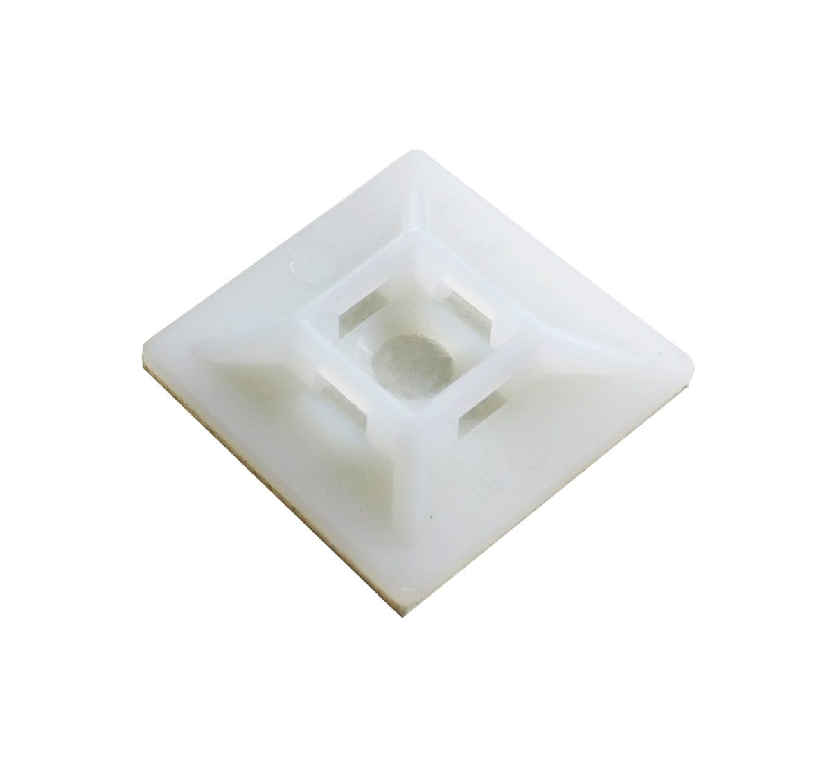 TRADEFORCE TDM0004490003 BASETTA ADESIVA NATURALE 28X28MM 100PZ