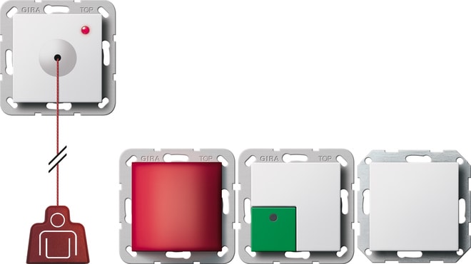 GIRA - GIR291403 SET CHIAMATA EMERG. SYSTEM 55 BNC PURO