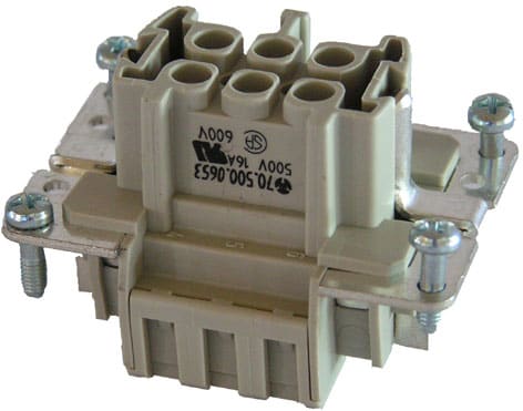 WIELAND ELECTRIC SRL WIE70.500.0653.0 INSERTO FEMMINA BAS BUF 6 2,5 50
