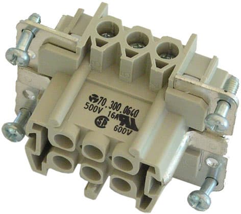 WIELAND ELECTRIC SRL WIE70.300.0640.0 INSERTO FEMMINA BAS BUS 6 2,5 50