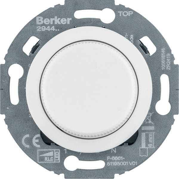 BERKER - BRK294410 DIMMER UNIV.A MANOPOLA 1930/GLAS BIA.POL